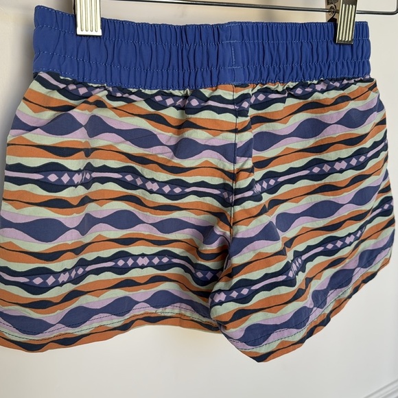 PATAGONIA Girls Costa Rica Baggies Shorts Size Small COAST HIGHWAY TIDEPOOL BLUE - Picture 8 of 9
